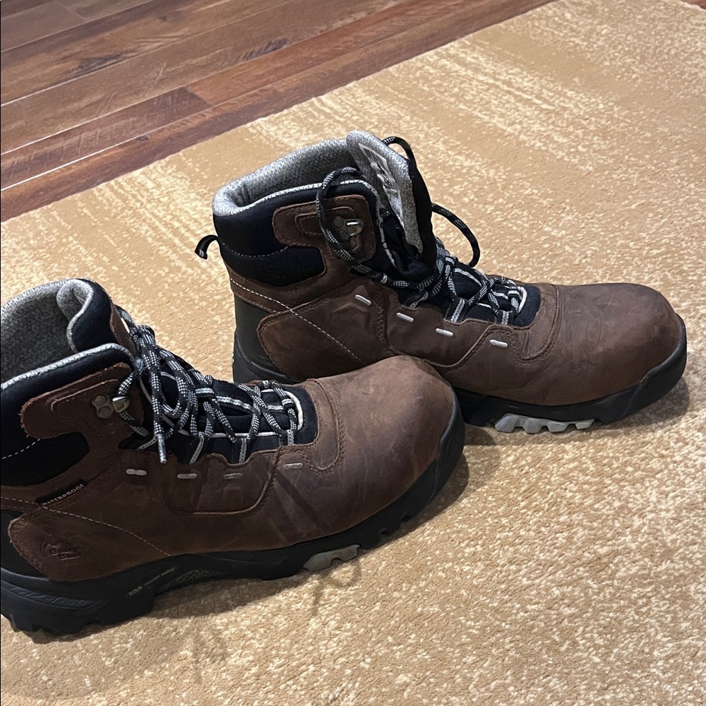 Georgia Boot Men's Dark Brown Outdoor Boots,waterproof leather